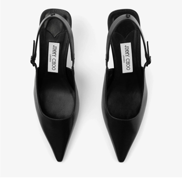 Jimmy Choo Amel 50 Nappa Sling Back Pumps - Picture 4 of 11